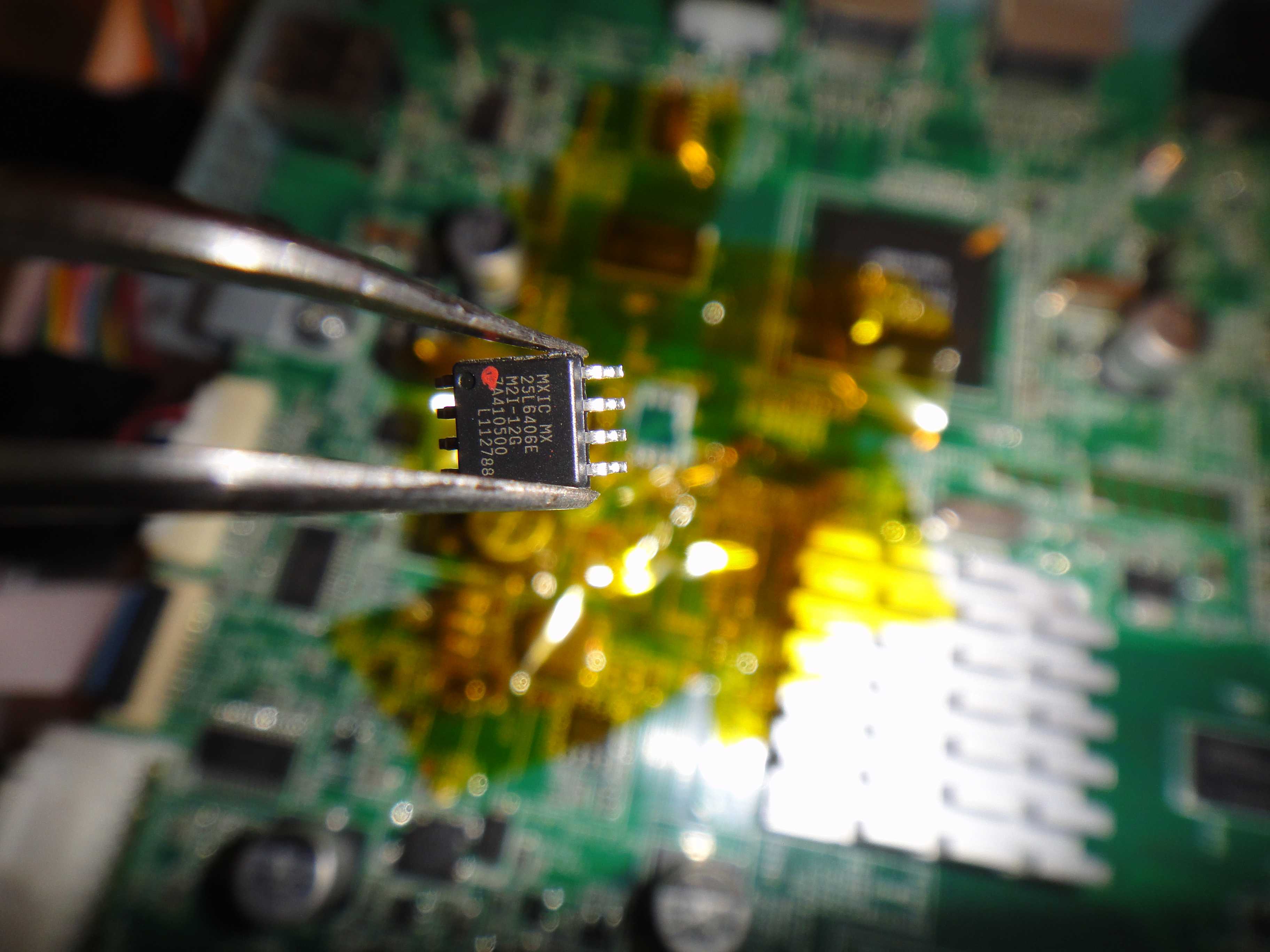 Desoldered EEPROM